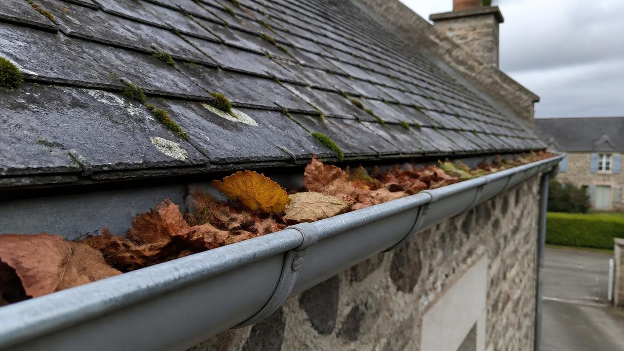 Gouttières bouchées à l'automne : le réflexe à La Forêt-Fouesnant