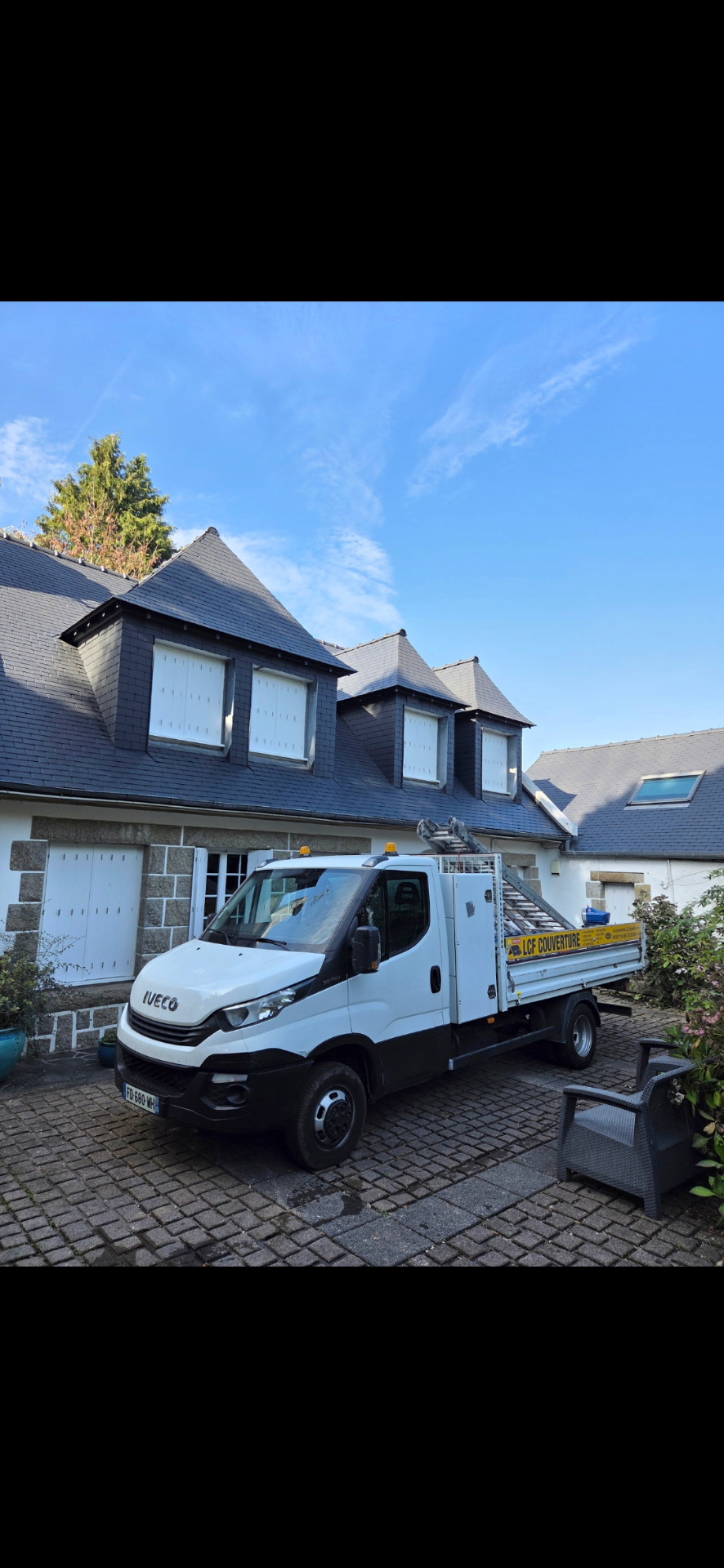 Réfection toiture ardoise